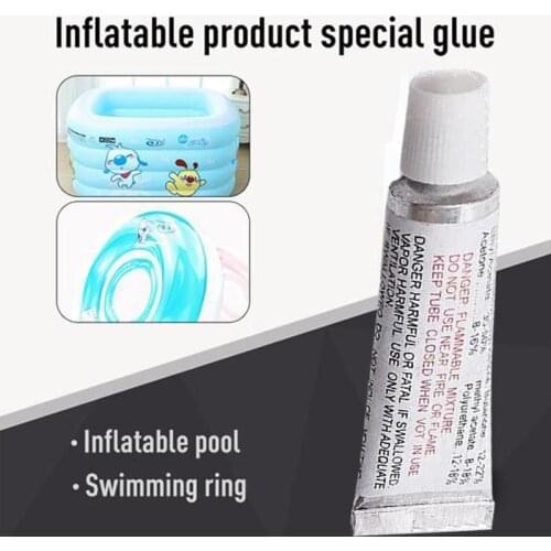 PVC Repair Patch Glue Swimming Pools Float Air Bed Dinghies Puncture Repair Patch Glue Kit Adhesive For Inflatable Toy