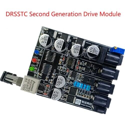 DRSSTC Second Generation Drive Module Tesla Coil Artificially Initiated Lightning Series Resonance