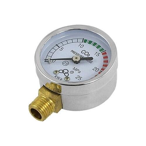 0-25 MPa 2.5 Accuracy Class Carbon Dioxide Pressure Gauge Regulator