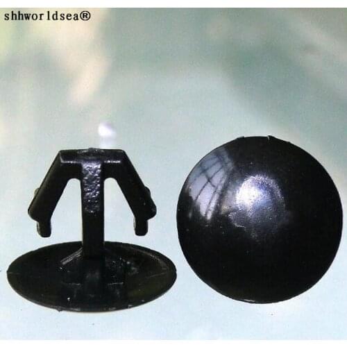 Shhworldsea 100pcs auto fastener Hood & Trunk Moulding Retaining Clip For Into 6mm Hole for Honda 91518-SM4-003