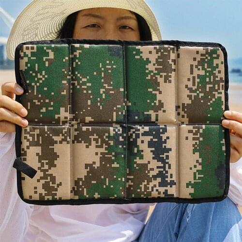 39x30cm Oxford Cloth Folding Camping Mat Portable Outdoor Waterproof Foam Sitting Pad Beach Hiking Mat Cushion Foam Chair Pad