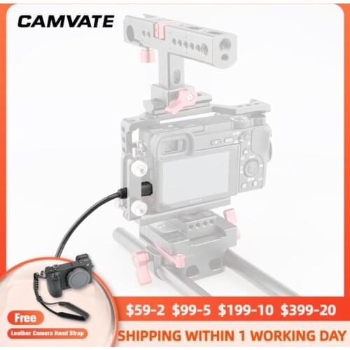 CAMVATE Standard HDMI Mini (Type C) Male To HDMI (Type A) Female Adapter Cable (6 Inches) For DSLR Camera Accessories Connecting
