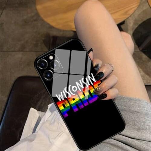 Wisconsin Phone Case Glass Phone Case For iphone 12 11 Pro Max XS XR X 8 7 Plus SE2 Case