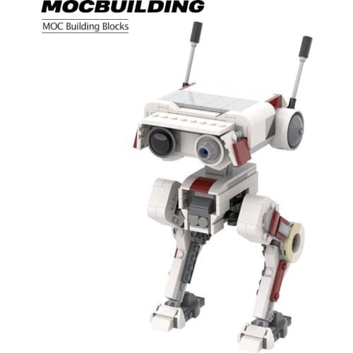 Moc Building Block Fallen Order Bd-1 Intelligent Robot Diy Assembly Display Toy Interstellar Small Particle Model Boy Gift
