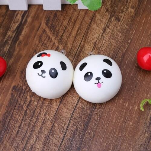Squishy Panda Bun Stress Reliever Ball Slow Rising Decompression Toys Kids Toy