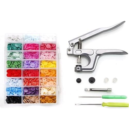 U Shaped Fastener Snap Pliers Sewing tool set Button T3,T5,T8 Plastic Resin Snap Button Press Stud Cloth Button Press Machine