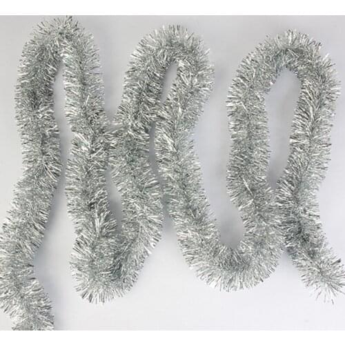 5/10M Christmas Tree Garland Ribbon Ornaments Colorful Wire Tinsel Hanging Rattan Wedding Birthday Xmas Party Decoration
