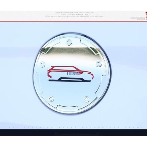 For Hyundai ix35 2018 2019 ABS Chrome 1pcs fuel tank cap cover car-styling trim oil fuel cap protective
