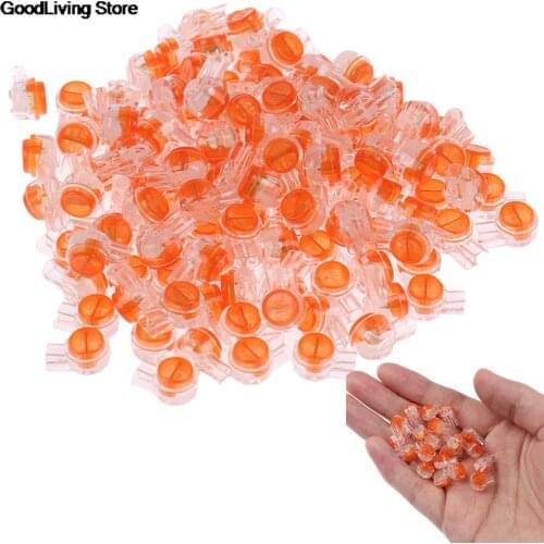 200pcs/Pack Waterproof Connector Crimp Connection Terminals K1 Connector Wiring Ethernet Cable Telephone Cord Terminals K1 K2