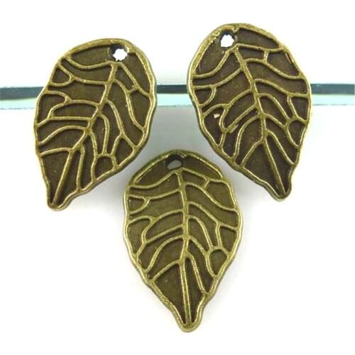 25pcs 11292 Antique Bronze Plant Leaves Charms Pendants Accessories For DIY Necklace Bracelet Zinc Alloy Jewelry Making