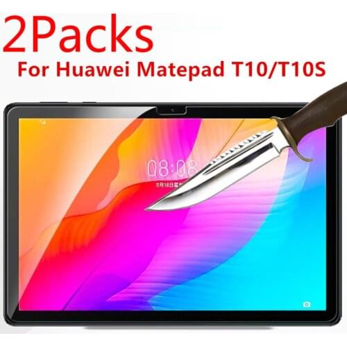 2PCS Tempered Glass For Huawei MatePad T10S 10.1 2020 T10 AGS3-W09 AGS3-L09 10.1" Case Tablet PC Screen Protection Glass film