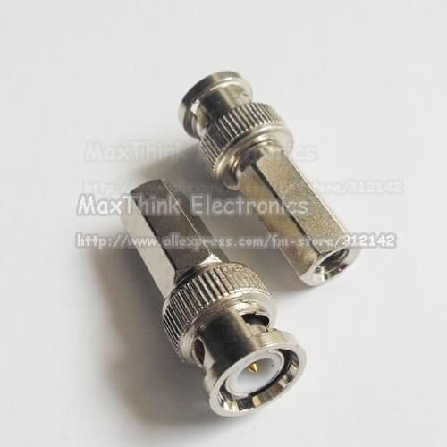 30pX NEW BNC male twist on RG6 - U connectors for CCTV camera ,BNC male to RG6 , Nickel ,Free Shipping