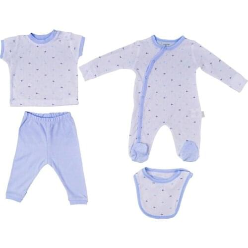 Andywawa AC9544 Litte Sailor 4 PCs Jumpsuit Set Blue