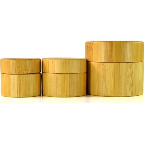 50pcs*250g cosmetic jar bamboo cosmetic bottles and jars cosmetic packaging containers