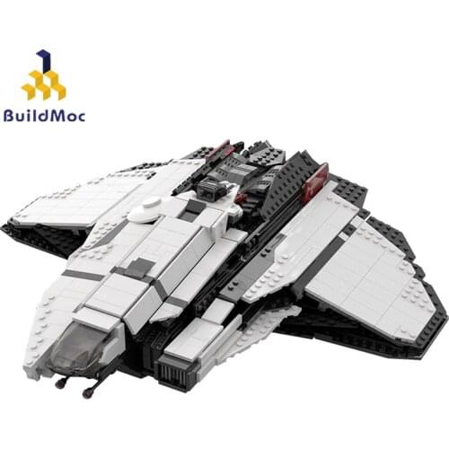 Buildmoc Ideas Game Crusader Industries Mercury Star Runner Space A Blockade Runner Building Block Bricks Education Toy For Kids