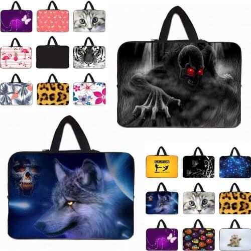 Print Notebook Carry Bag Case Neoprene 10.1 12 13 14 15 17 inch Laptop Handle Cover Shockproof Pouch For Xiaomi Huawei Lenovo HP