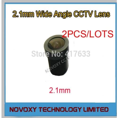 DIY 2x 2.1mm 150 Degrees Wide Angle View CCTV Lens Fixed Board Lens M12 Interface Mount For CCTV Analog/ IP Camera Free Shipping