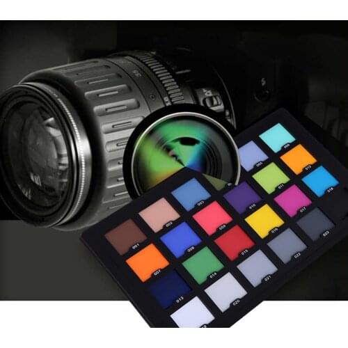 Photography 24 Color Palette Card Test Photo Studio Accessories for Superior Digital Color Correction