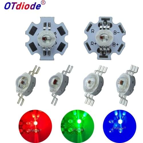High Power 9W 6pin RGB LED Chip Red Green Blue LED Epistar 45mil LED Chip LED Lamp Emitter Diodes Colorful For DIY Stage Light