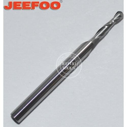 Jeefoo 3.175*2.0*8 Ball Nose Sintered Diamond Tools/CNC Engraving Bits/Stone Carving Tools/3D Embossment For CNC Machine