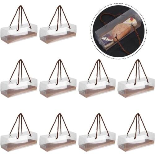 10pcs Cake Packaging Boxes Cookies Tote Bags Wedding Bread Cake Packaging Boxes Party Supplies