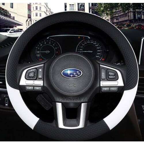 Leather Car Steering Wheel Cover Anti-slip for Subaru Forester Legacy XV BRZ WRX High Quality Auto Accessories