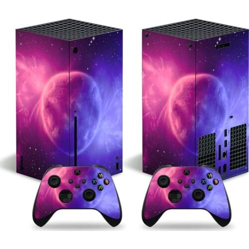Moon Pattern For Xbox Series X Skin Sticker For Xbox Series X Console and 2 Controllers Gamepad Vinyl Skin Sticker Decal