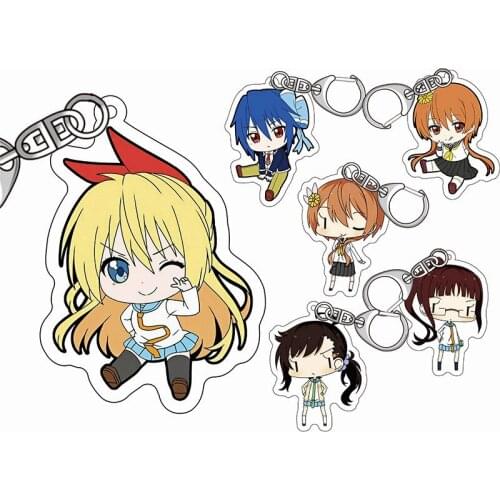 Nisekoi Kirisaki Chitoge Tachibana Marika Tsugumi Anime Acrylic Pendant Keychain Figure Toy Gifts Cosplay
