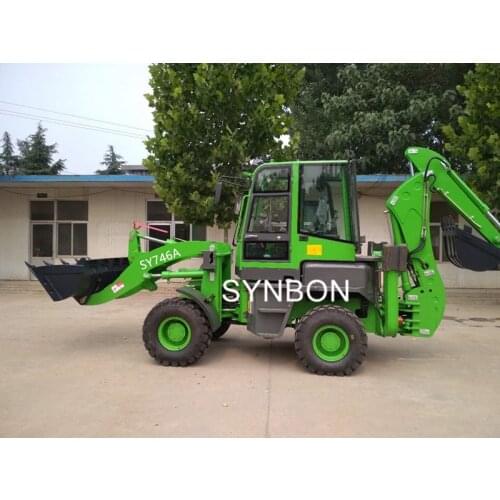 SYNBON China New Garden planting small agricultural backhoe loader , Towable Backhoe loader Multi-Purpose loader backhoe