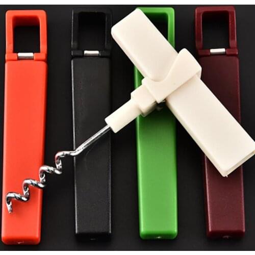 Plastic Wine Bottle Opener Stainless Steel Red Wine Corkscrew Bottle Handle Opener Corkscrews Essential Tools For 2021 Bar Tools