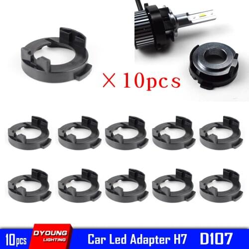 H7 Headlight Connector Led Holder Base Xenon Adapter Car Goods For Hyundai Elantra MISTRA AZERA New Caren Promotion 10PCS D107