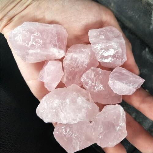 Pink quartz stones Raw Natural Pink Rose Quartz Crystal Rough Stone Original Brazil Wholesales Price Free Shipping 200g