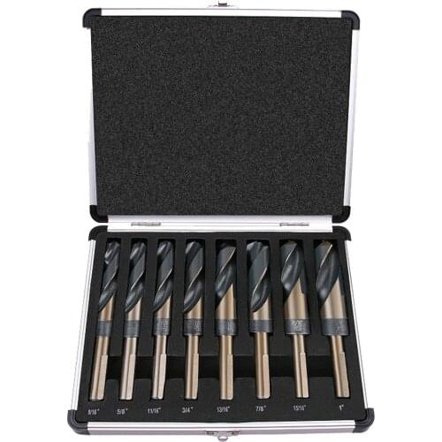 8Pcs Small Shank High Speed Steel HSS Twist Drill Bit Drilling Hole Tool Electric Drill Rotary Power Tool Engraving Instrument