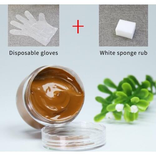 Light Brown Shoe Cream Leather Paint Coloring for Bag Sofa Seat Scratch 30ml Leather Dye Repair Restoration Color Change Paint