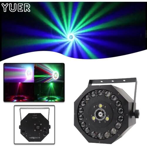 18X3W LED RGB 3IN1 Laser Beam Dyeing Strobe Effect Light stage Laser Projector DMX512 Music Control DJ Disco Party Prom Bar Club