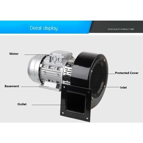 380V Three Phase 0.75KW Low Noise Extraction Centrifugal Fan Blower Dust Blower