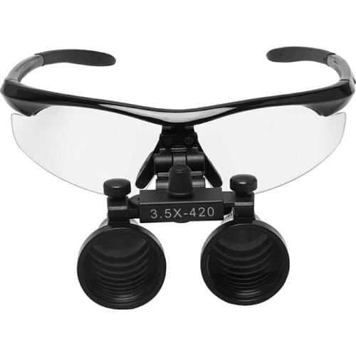 High Quality Black magnifying glass 3.5X420 Medical Surgical loupes Dental Loupes medical loupes head loupes