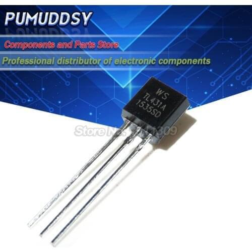 100PCS One TL431A TL431 TO-92 Programmable Voltage Reference New 431 IC