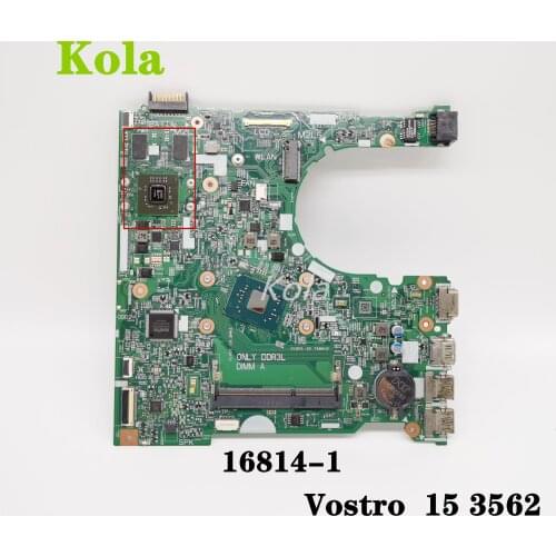 16814-1 Laptop motherboard For Dell Vostro 15-3562 original mainboard W/ Celeron CPU GPU 2GB 100% fully tested