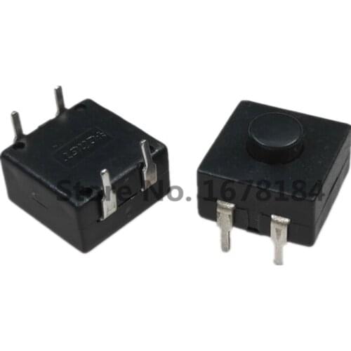 20Pcs Torch Light Leds DIP-4Pins Bent Feet 1212-114C 12*12mm ON-OFF Push Button Switch