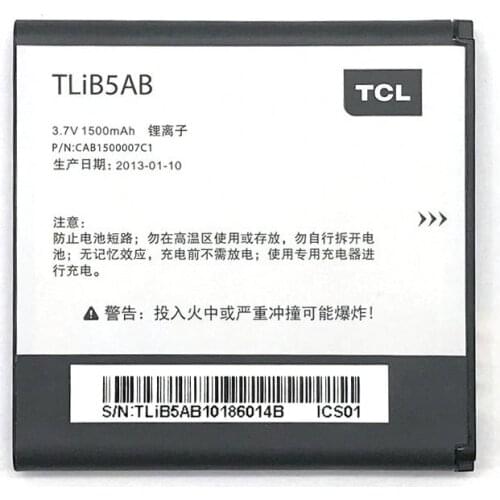 2019 New CAB32A0000C1 CAB32A0000C2 TLiB5AB battery For ALCATEL One Touch OT 6010 Dual 992D TCL A980 A986 D662 S500 S600