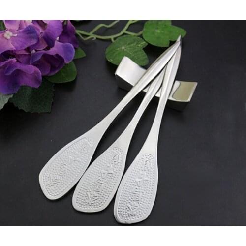 50pcs Resuable Delicate Stainless Steel Puer Tea Knife Engrave Chinese Tea Word Nice Style Hot Sales ZA6707