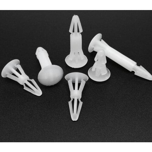 50pc Nylon Plastic Standoff Spacer Rivet Push Snap In Lock Clip Fixed Support PCB Circuit Board for 3-4mm 4.5-5.5mm Hole Chassis