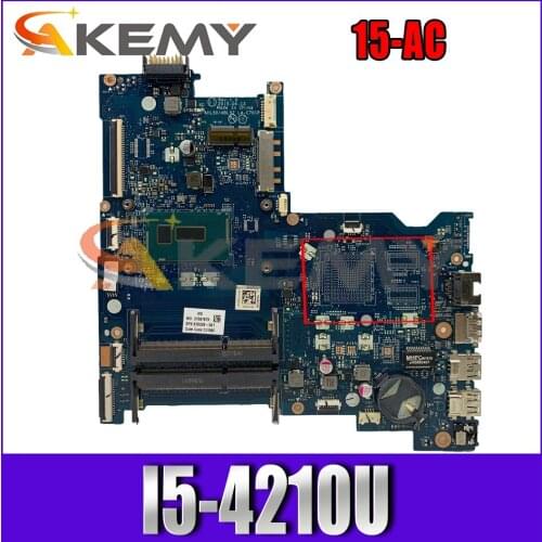 839543-601 839543-501 For HP Pavilion 15-AC TPN-C125 I5-4210U Laptop Motherboard LA-C701P SR1EF DDR3 Notebook Mainboard