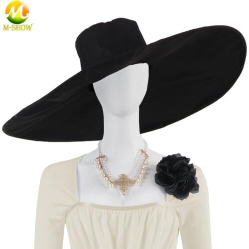 Alcina Dimitrescu Cosplay Costume Hat Hot Game Village Middle Ages Evil Girl Cosplay Black Hat Halloween Props Adult One Size