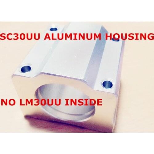ALUMINUM HOUSING (NO LM30UU INSIDE) for SC30UU SCS30UU 30mm Linear Bearing Block CNC Router DIY CNC Parts