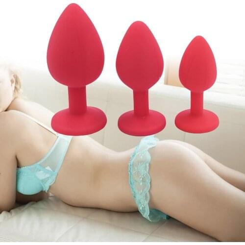OLO S/M/L Butt Plug Anal Plugs Unisex Sex Stopper 3 Different Size Adult Toys for Men/Women Anal Trainer For Couples SM