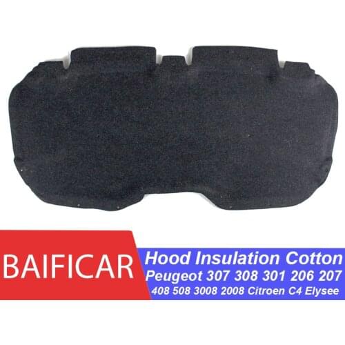 Baificar Brand New Hood Insulation Cotton Pad For Peugeot 307 308 301 206 207 408 508 3008 2008 Citroen C4 Elysee