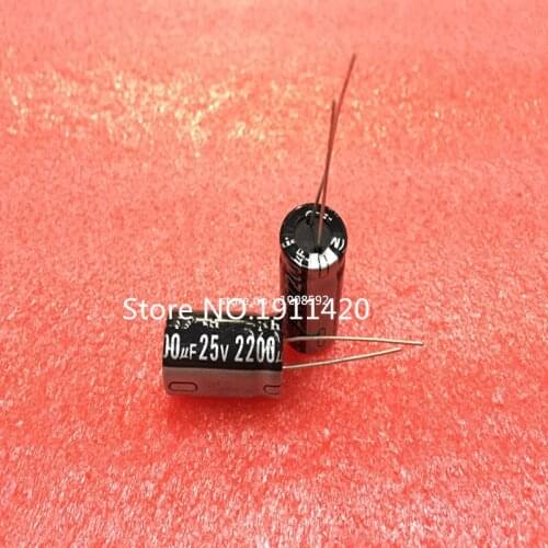 Free shipping 50pcs/lot 25 V / 2200UF 13 x 20 mm Best quality