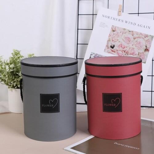 Ladies Presents Box Bouquet Packing Case Lid Hug Bucket Vase Flowers Boxes